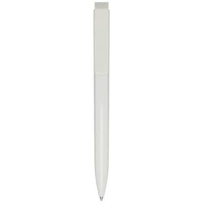 LUCIA RECYCLED PLASTIC BALL PEN (BLACK INK) in White