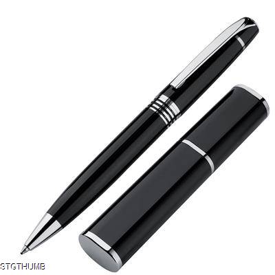 LUXURY METAL ROTATING BALL PEN in Black