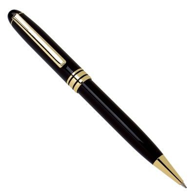 METAL BALL PEN in Black & Gold Gilt