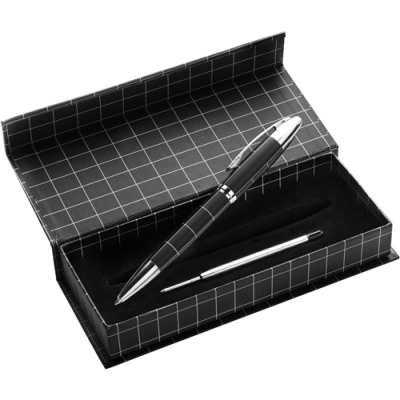 METAL BALL PEN in Black & Silver