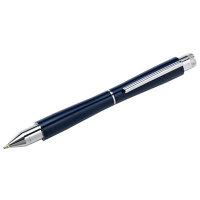 METAL BALL PEN in Blue & Shiny Silver