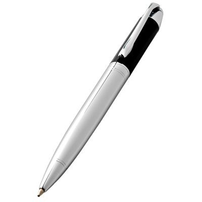 METAL BALL PEN in Silver Chrome & Black