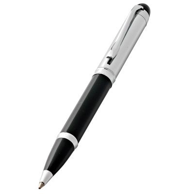 METAL BALL PEN in Silver Chrome & Black