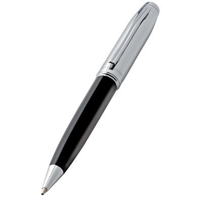 METAL BALL PEN in Silver Chrome & Black