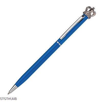 METAL BALL PEN KING in Blue