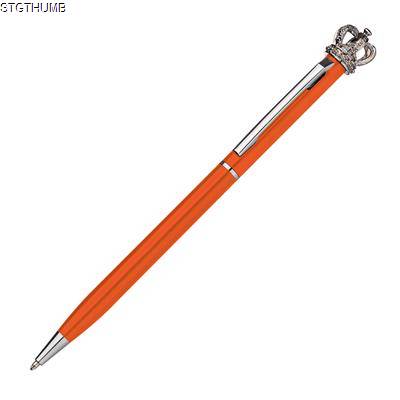 METAL BALL PEN KING in Orange