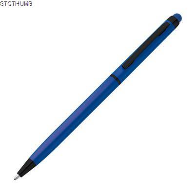 METAL BALL PEN with Touch Function in Blue