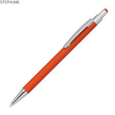 METALL BALL PEN with Rubber Coating & Touch Function