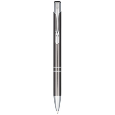 MONETA ANODIZED ALUMINIUM METAL CLICK BALL PEN (BLUE INK) in Grey