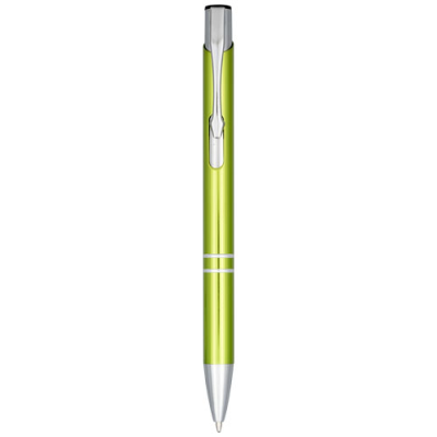 MONETA ANODIZED ALUMINIUM METAL CLICK BALL PEN (BLUE INK) in Lime