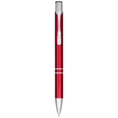 MONETA ANODIZED ALUMINIUM METAL CLICK BALL PEN (BLUE INK) in Red