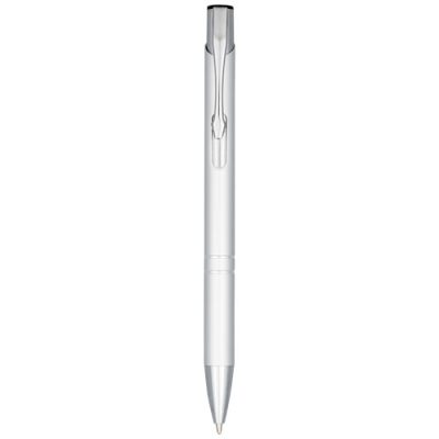 MONETA ANODIZED ALUMINIUM METAL CLICK BALL PEN (BLUE INK) in Silver