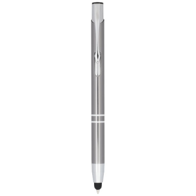 MONETA ANODIZED ALUMINIUM METAL CLICK STYLUS BALL PEN in Gun Metal