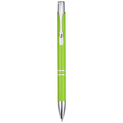 MONETA RECYCLED ALUMINIUM METAL BALL PEN (BLACK INK) in Lime