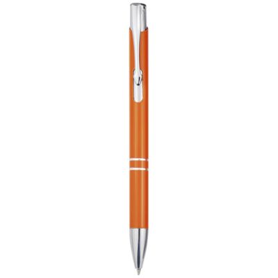 MONETA RECYCLED ALUMINIUM METAL BALL PEN (BLACK INK) in Orange