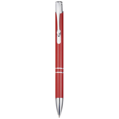 MONETA RECYCLED ALUMINIUM METAL BALL PEN (BLACK INK) in Red