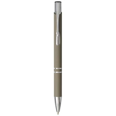 MONETA SOFT TOUCH BALL PEN (BLACK INK) in Dark Grey