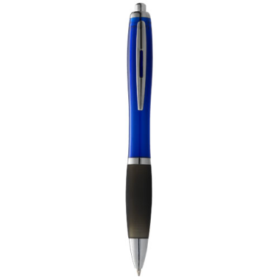 NASH BALL PEN COLOUR BARREL AND BLACK GRIP (BLACK INK) in Blue & Solid Black