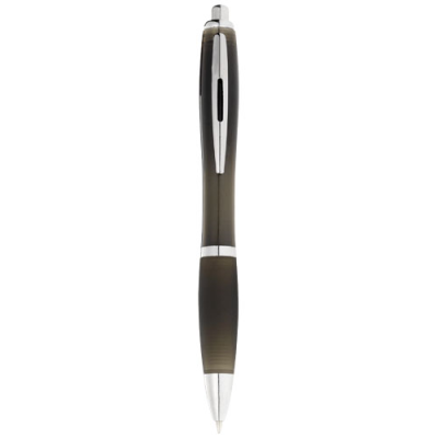 NASH BALL PEN COLOUR BARREL AND BLACK GRIP (BLACK INK) in Solid Black