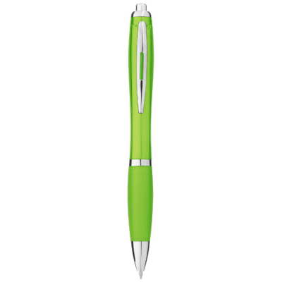 NASH BALL PEN COLOUR BARREL AND GRIP (BLUE INK) in Lime