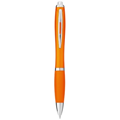 NASH BALL PEN COLOUR BARREL AND GRIP (BLUE INK) in Orange