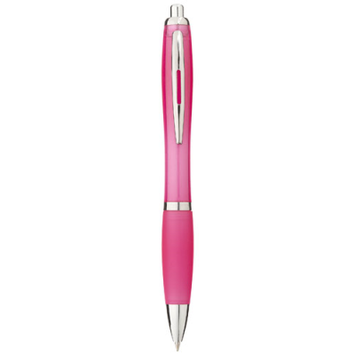 NASH BALL PEN COLOUR BARREL AND GRIP (BLUE INK) in Pink