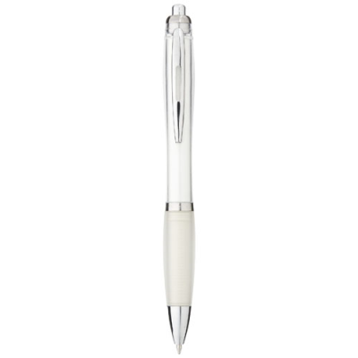 NASH BALL PEN COLOUR BARREL AND GRIP (BLUE INK) in White