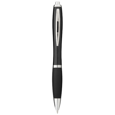 NASH BALL PEN with Colour Barrel & Grip (Black Ink) in Solid Black