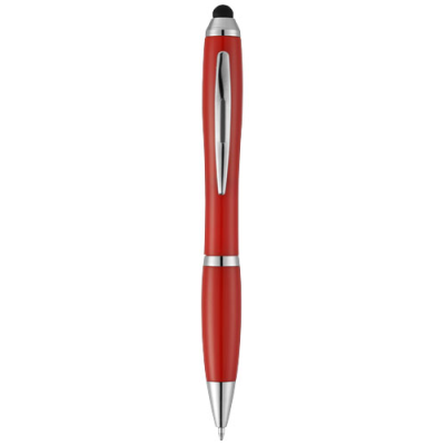 NASH STYLUS BALL PEN with Colour Grip in Red