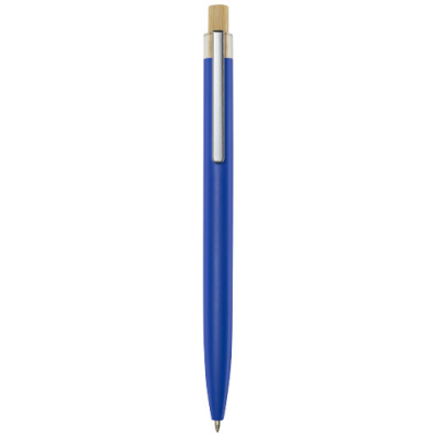 NOOSHIN RECYCLED ALUMINIUM METAL BALL PEN (BLACK INK) in Blue