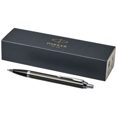 PARKER IM BALL PEN in Solid Black & Silver Chrome