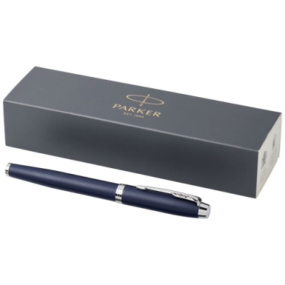 PARKER IM ROLLERBALL PEN in Blue & Silver