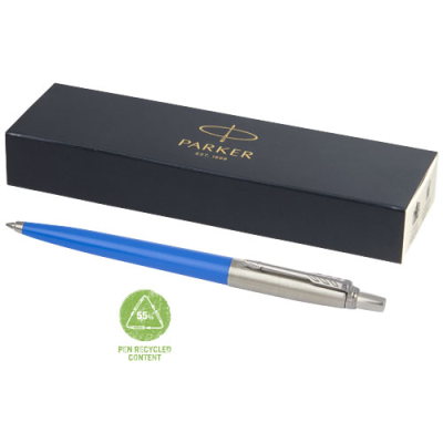 PARKER JOTTER RECYCLED BALL PEN (BLACK INK) in Process Blue