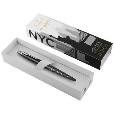 PARKER JOTTER SE GLOBAL ICONS COLOUR TRIM BALL PEN in Silver Chrome