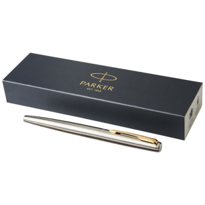 PARKER JOTTER STAINLESS STEEL METAL FOUNTAIN PEN (BLUE INK) in Stainless Steel & Gold