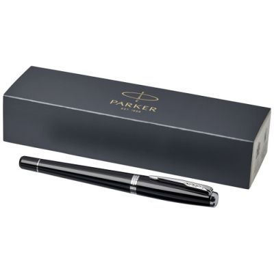 PARKER URBAN FOUNTAIN PEN (BLUE INK) in Solid Black & Chrome