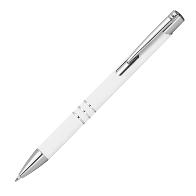 PEN with Rubber Surface in White