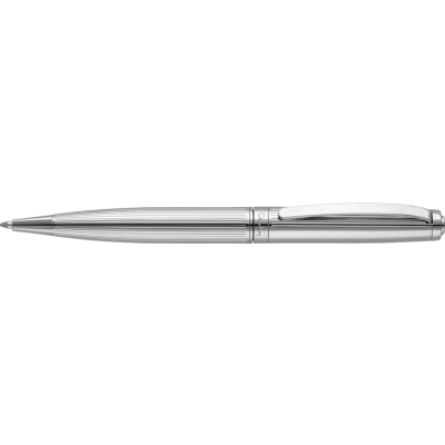 PIERRE CARDIN LUSTROUS BALL PEN - SILVER CHROME (LASER ENGRAVED)