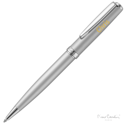 PIERRE CARDIN MONTFORT BALL PEN - SILVER (LINE COLOUR PRINT)