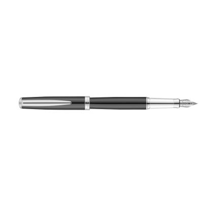 PIERRE CARDIN MONTFORT FOUNTAIN PEN - BLACK (LASER ENGRAVED)