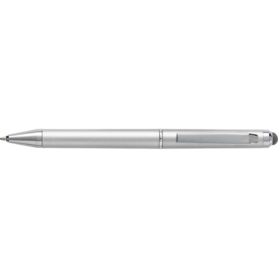 PLASTIC BALL PEN in Silver