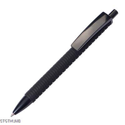 PLASTIC BALL PEN with Tire Patterns in Black