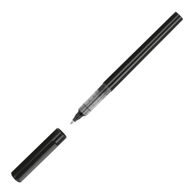 PLASTIC ROLLERBALL PEN with Ink in Black