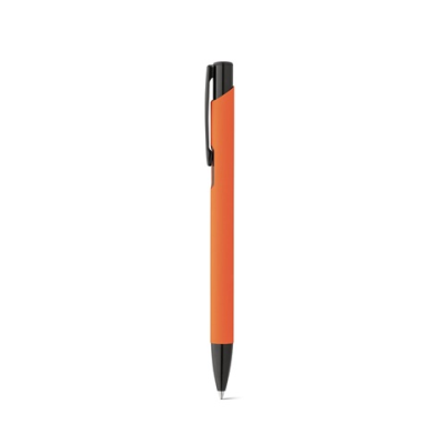 POPPINS SOFT TOUCH ALUMINIUM METAL BALL PEN in Orange