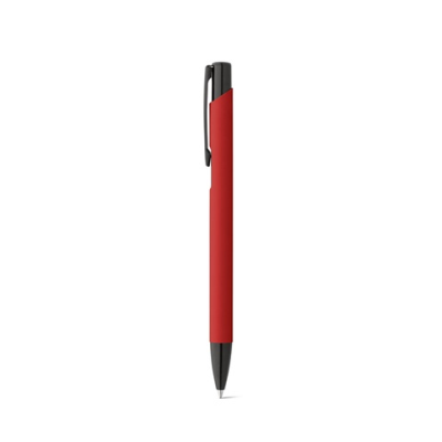 POPPINS SOFT TOUCH ALUMINIUM METAL BALL PEN in Red