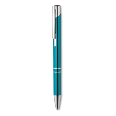 PUSH BUTTON ALUMINIUM METAL PEN in Blue