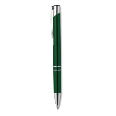 PUSH BUTTON PEN with Black Ink in Green