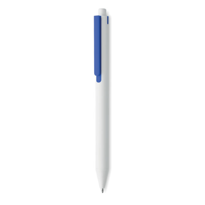 RECYCLED ABS PUSH BUTTON PEN in Blue