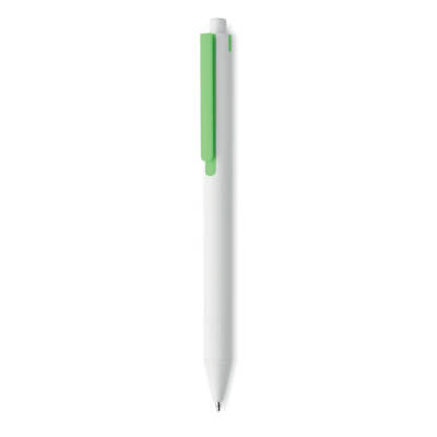 RECYCLED ABS PUSH BUTTON PEN in Green