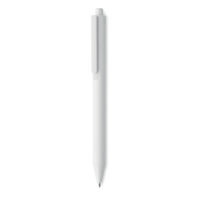 RECYCLED ABS PUSH BUTTON PEN in White